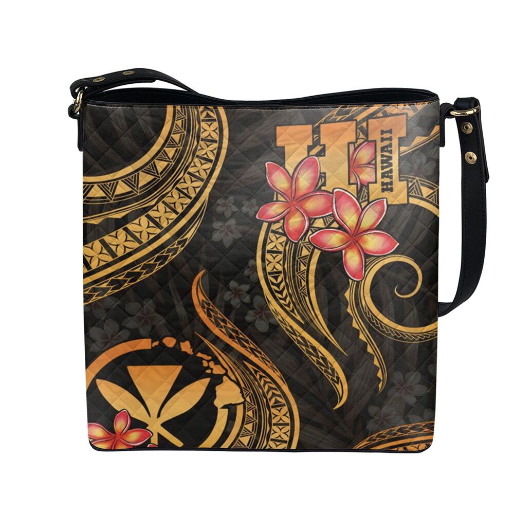 FORUDESIGNS Hawaiian Polynesian Tribal Hibiscus Flower Women's Bag Handbag Casual Tote Shoulder Bags Ethnic Purse: AMD246D61