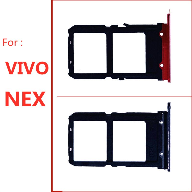 1 pz supporto per vassoio per scheda Sim per VIVO NEX Sim adattatori per Slot per scheda Micro Reader per parti di riparazione presa per scheda NEX