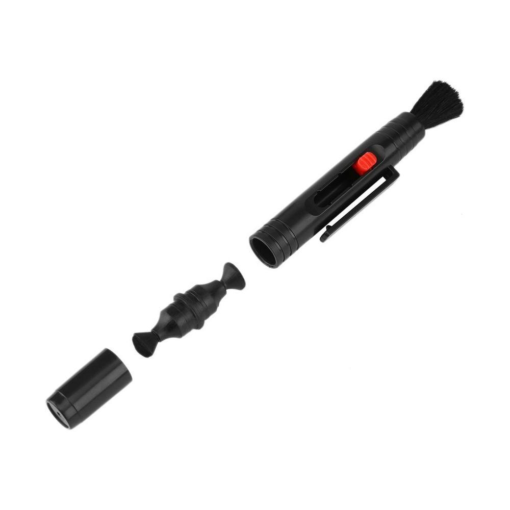 2 pièces Onleny caméra lentille stylo de nettoyage Portable poussière nettoyant brosse Kit pour DSLR caméras lentille rétractable brosse de nettoyage