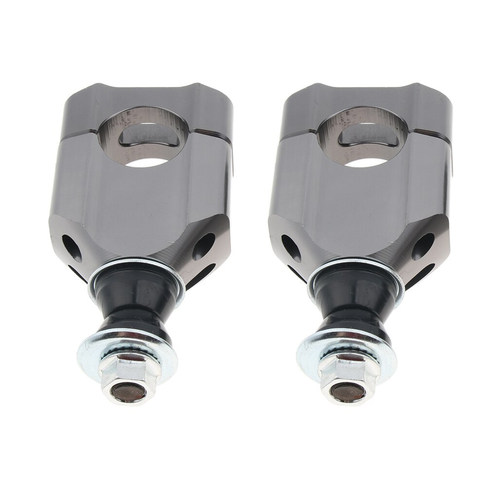 2pcs 28mm CNC HandleBar Fat Bar Mount Clamps Risers Dirt Bike Motorcycle: Silver
