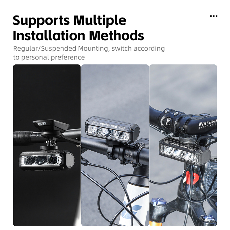 West Biking 1750 Lumen Hoge Helderheid Fiets Koplamp 4000Mah Waterdichte Fiets Licht Quick Release Cycling Grootlicht