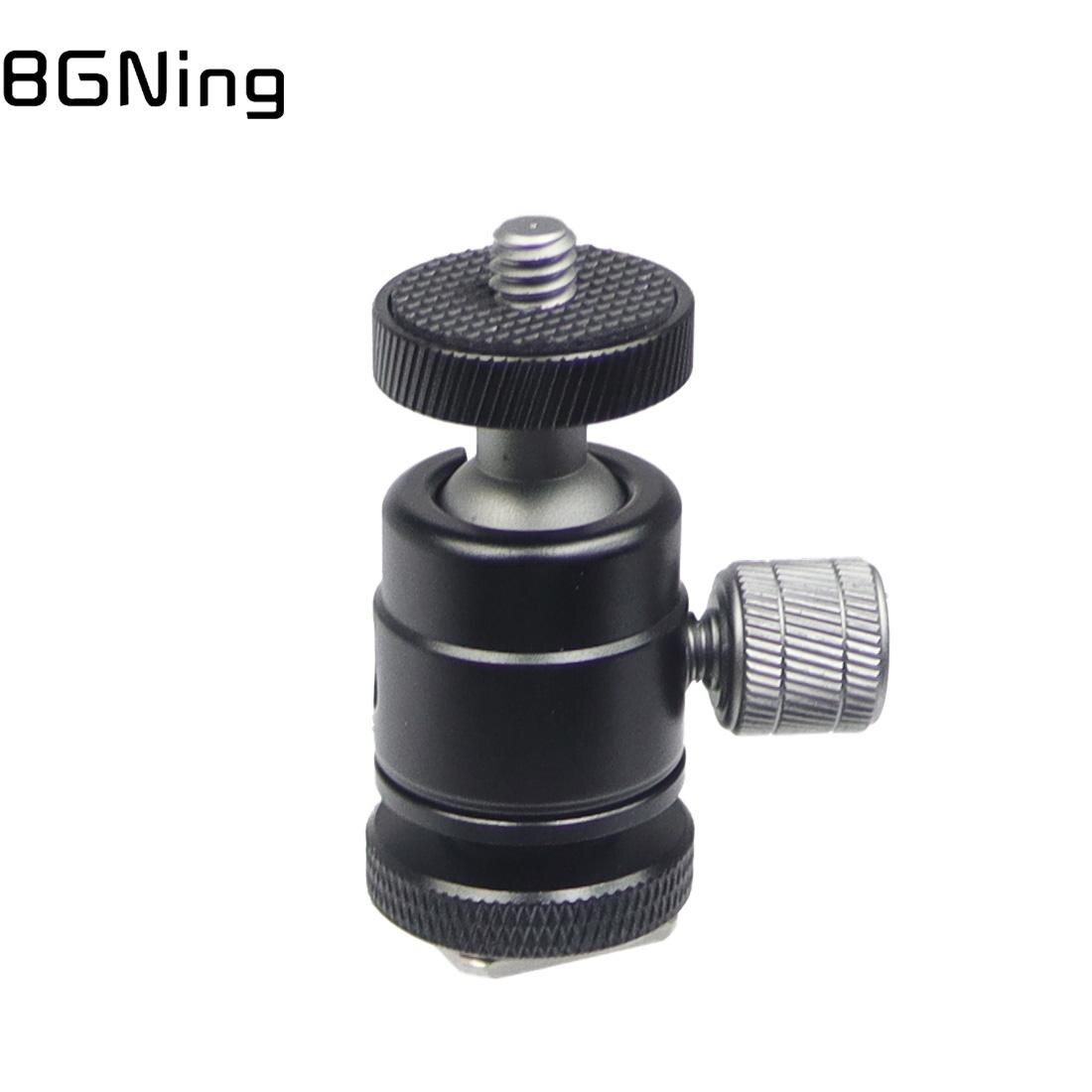 360 ° drehbarer universeller mini-kugelkopf mit blitzschuhhalterung für gimbal-monitore, slr- und dslr-fotografiezubehör