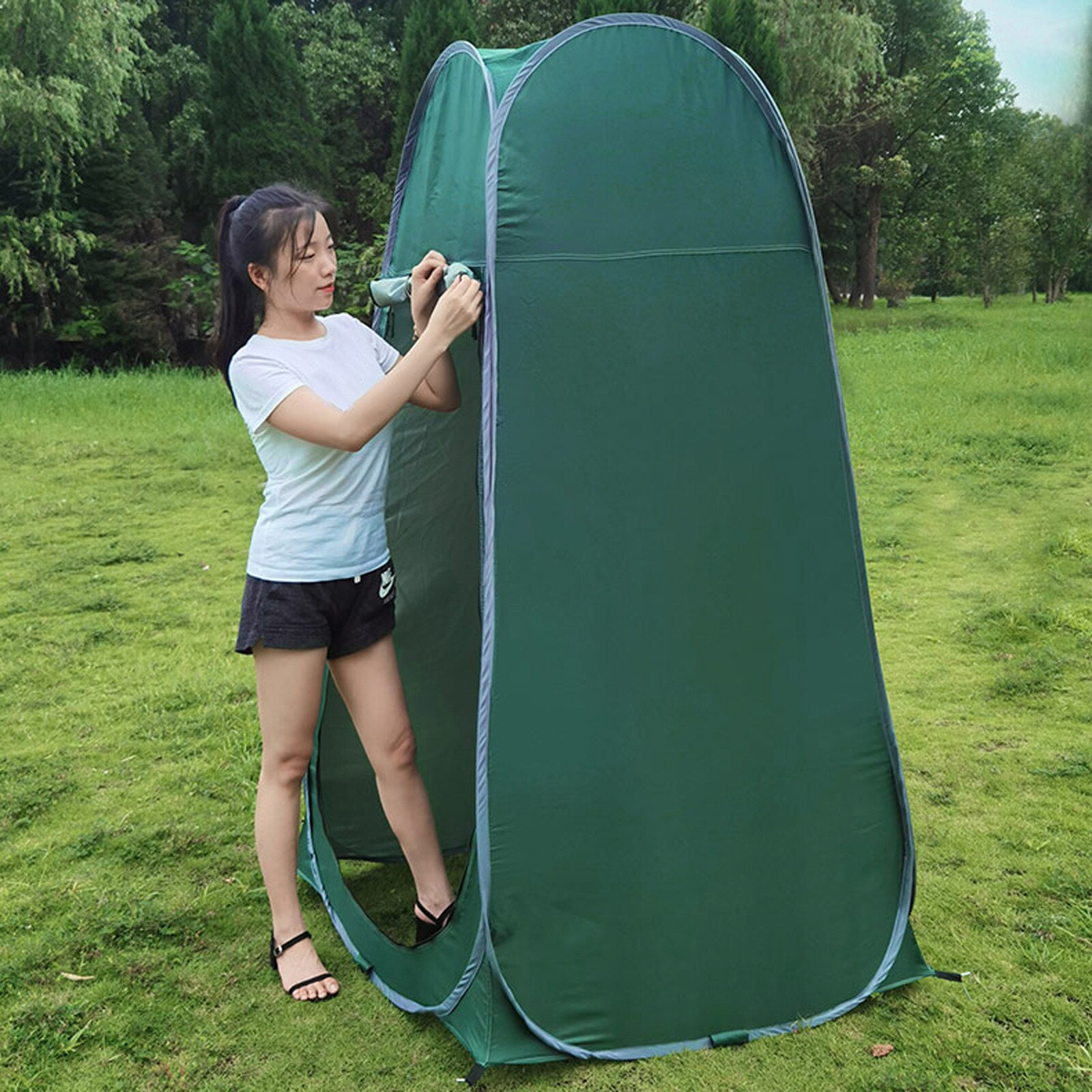 Camping Tent Палатка Volautomatische Outdoor Dressing Tent Quick-Open Douche Zwemmen Veranderende Naturehike Палатка Туристическая