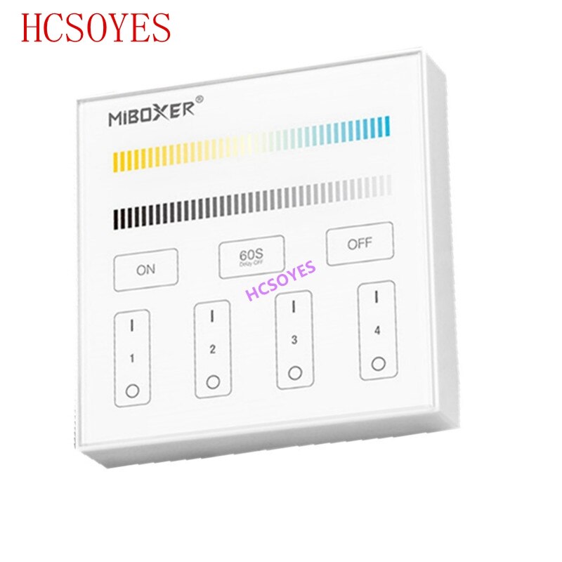 MIBOXER B0 B1 B2 B3 B4 B8 4 zones 8 zones 2.4GHz sans fil WIFI panneau tactile gradateur/RGBW/RGB + CCT LED télécommande intelligente