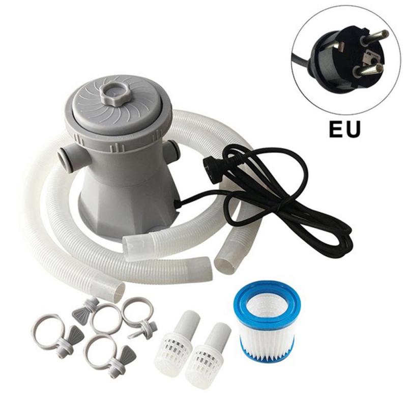 220v elektriske svømmebasseng filter pumpe filter vannrenser eas installere filter pumpe rengjøringe gjenbrukbare praktiske svømme basseng sett: Eu-plugg