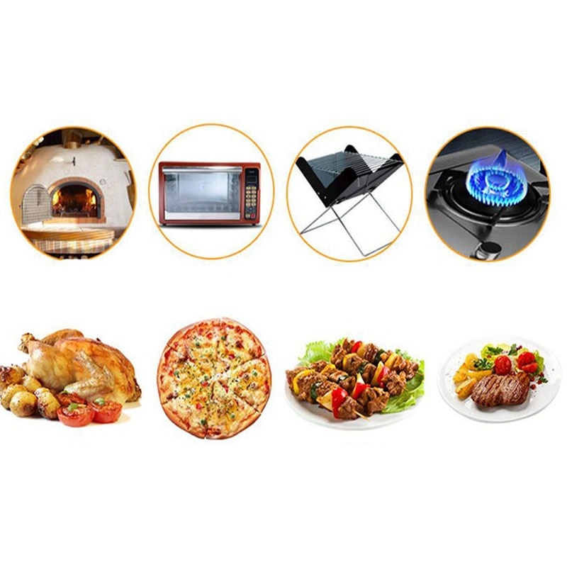 13 Inch Pizza Stone for Cooking Baking Grilling Extra Thick Pizza Tools for Oven and Bbq Grill Bakeware Bread Tray Kitchen B