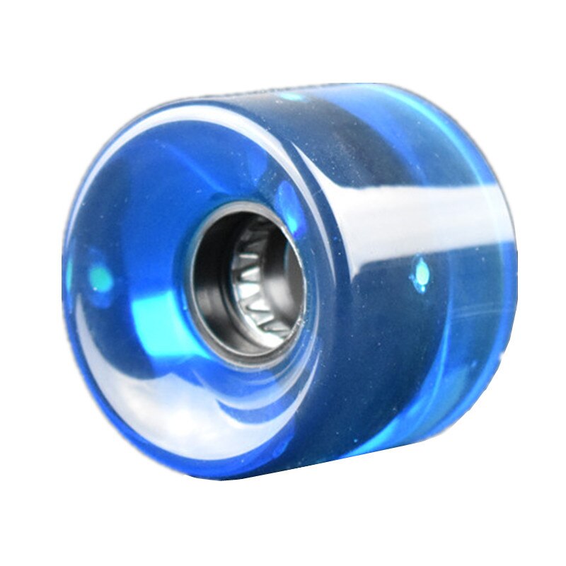 4pcs 60x45mm Longboard Wheels Pu Material Skate Roller Skateboard Part Wheels Upgrade Replacement Fish Board Banana Board Wheels: blue