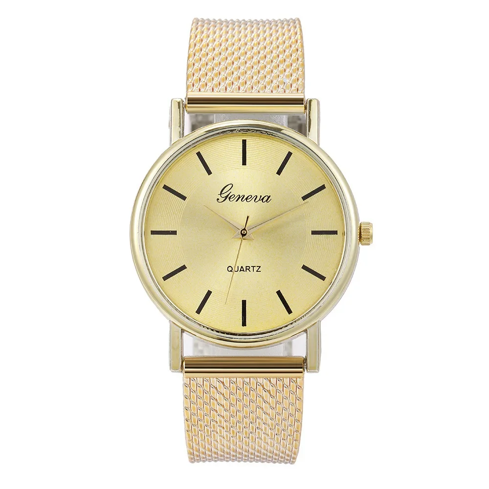 Elegante Rose Gold Herz Zifferblatt Uhr Weibliche Einfache Temperament Schüler Wasserdichte Weibliche Hochrangige Weibliche Luxus Uhren Frauen: Elfenbein