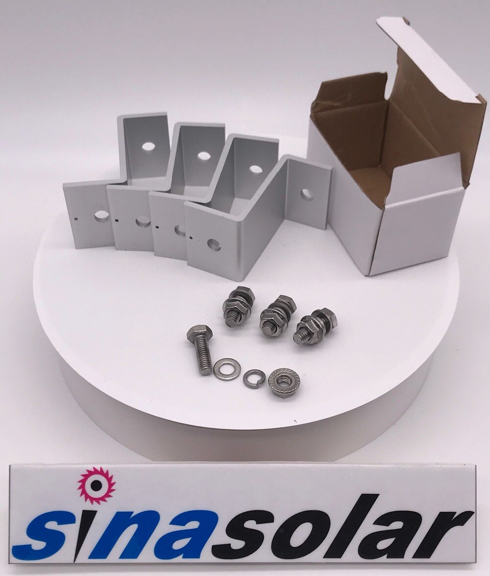 Type Z-Style Aluminum Solar Panel Roof Mounting Bracket Extreme Aluminium Stainless Steel Z Solar panel Bracket