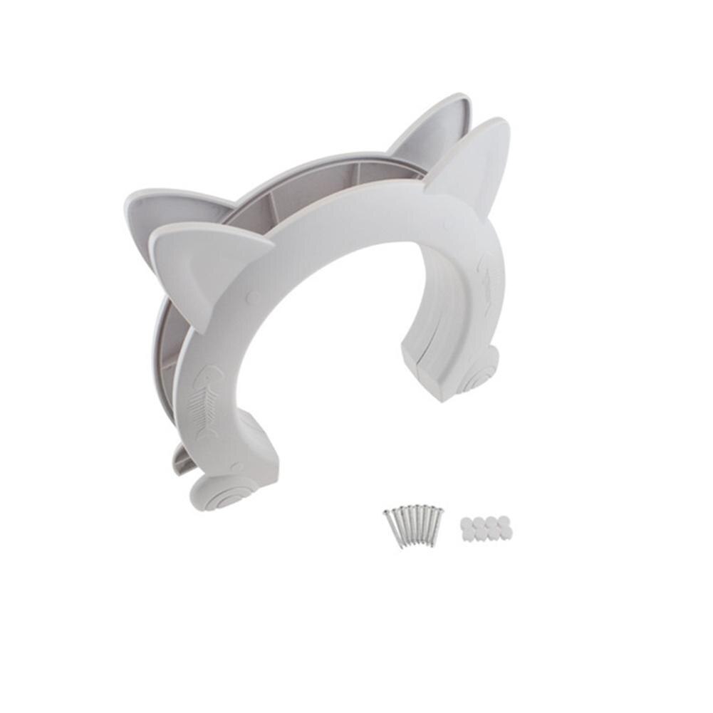 Interior Cat Door, Cat-shaped Hole Easy Pass Hidden Litter Box Pet Doors Simple Installation Without Flap, For Cats Up To 30 Lbs