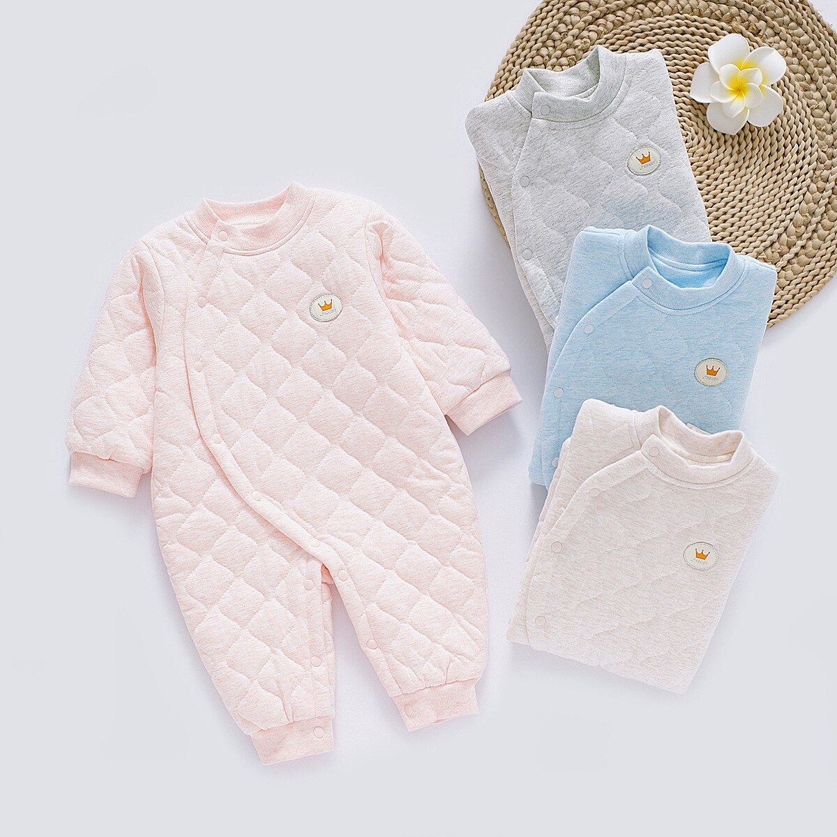 Vier Seizoenen Baby Meisje Romper Airco Kleding 0-18M Pasgeboren Jongen Rompertjes Katoen Lange Mouw jumpsuit Outfit Kleding Voor Kids