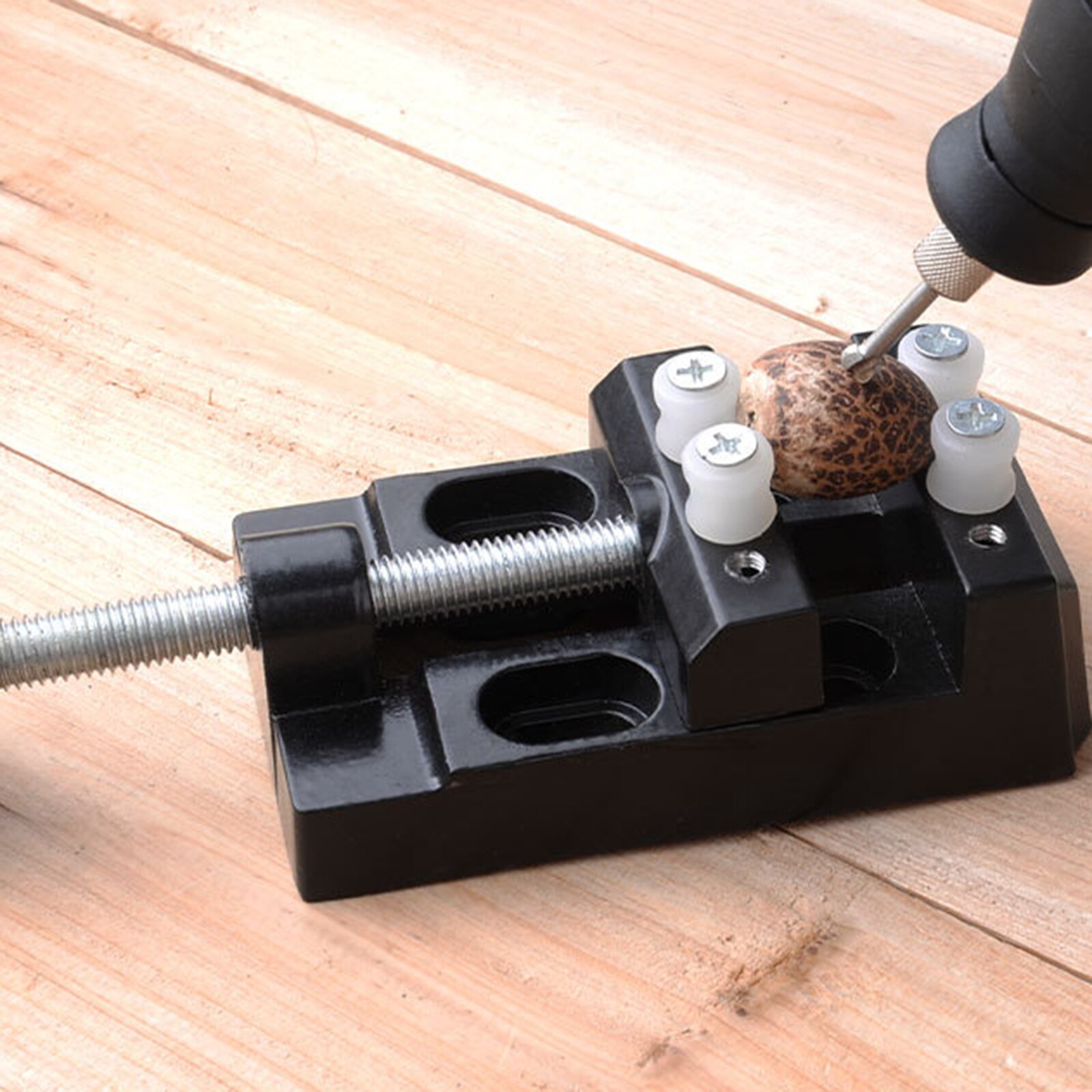 Bench Vice Table Vise Pliers Flat Jaw Clamp Mini Bench Vice Vise Aluminum Alloy Black Electric Grinder Jig Bed
