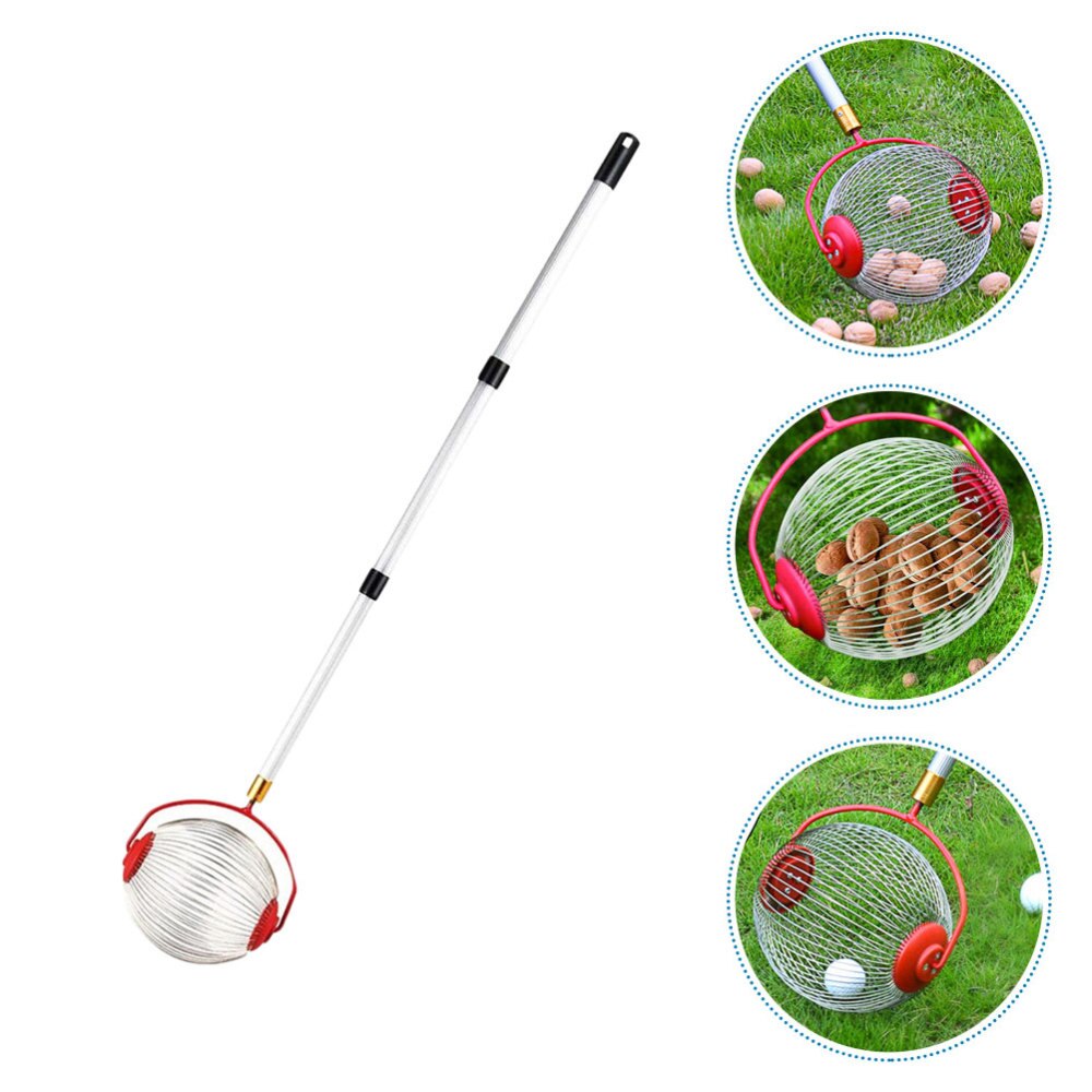 Nut Collector Walnuts Harvester Fruit Picker with Telescopic Handle (Small Head)