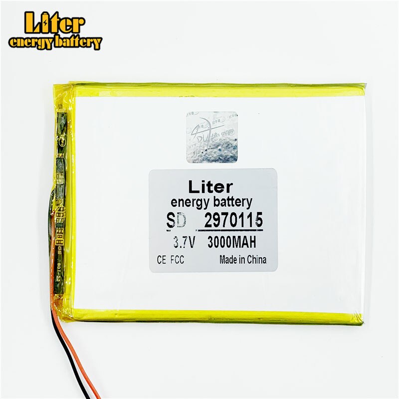 Liter energy battery 3.7V 2970115 3000MAH 3070115 tablet battery brand tablet general polymer lithium battery