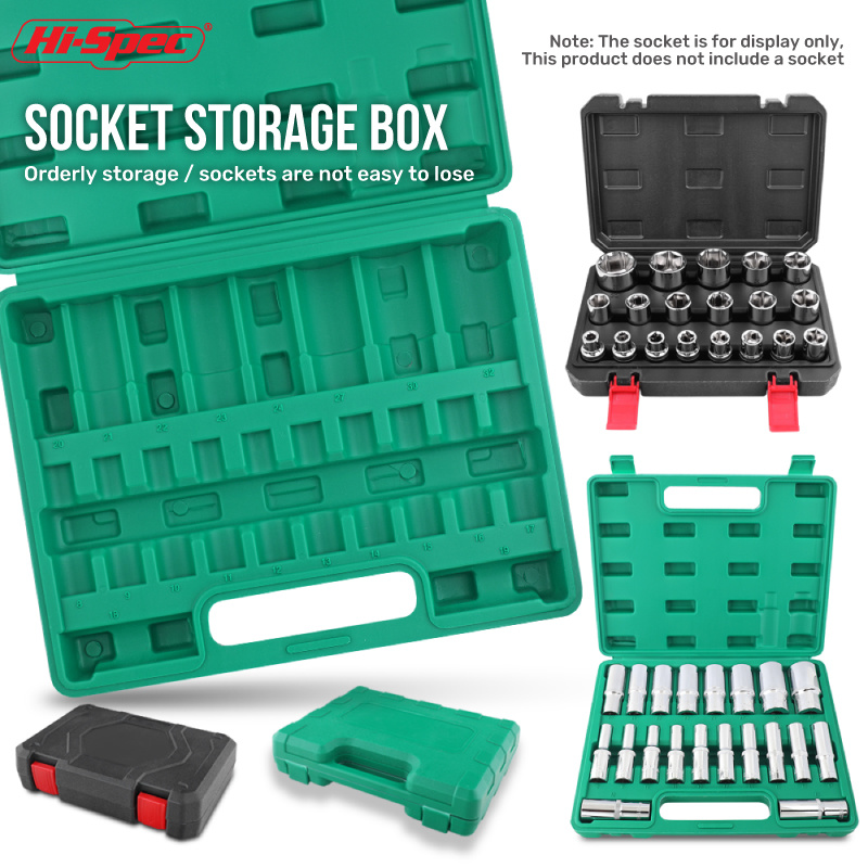 10/19/21pcs Empty Socket Storage Case Socket Set Metalworking Tool Accessories Toolbox Socket Storage Container For Long Sockets