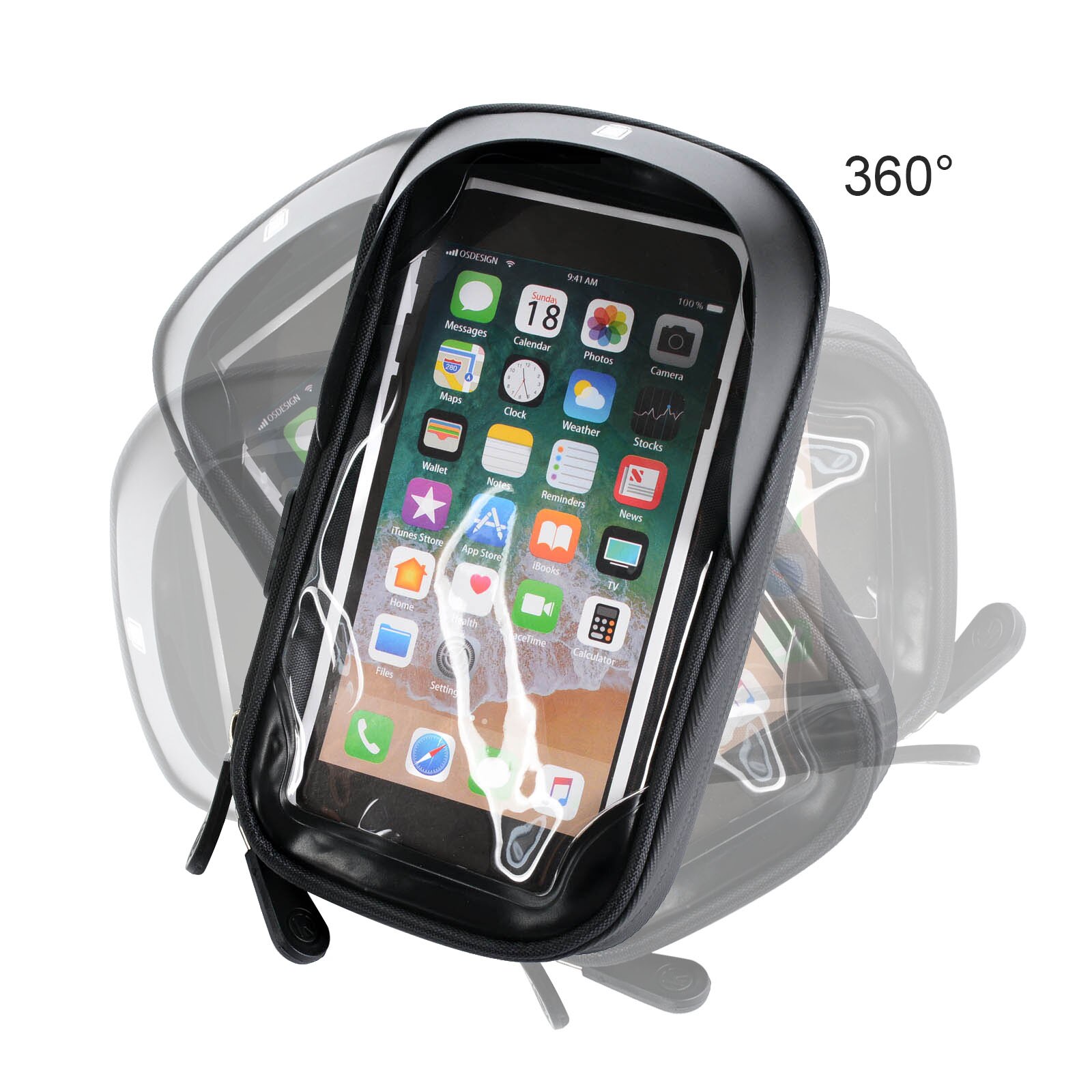 6.4 Cal góry uchwyt na telefon rowerowy stojak wodoodporny uchwyt robić kierownicy rowerowej torba uniwersalna telefon ekran dotykowy podstawka strąk telefon