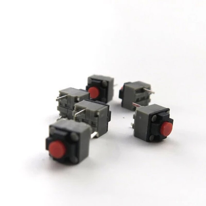 5pcs Micro Switch 6*6*7.3 mm Square Silent Switch Button Mouse DIP Microswitch
