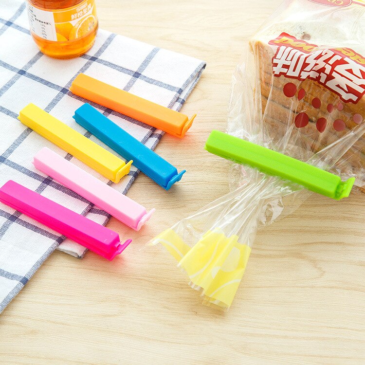 9345 Plastic Candy-kleurige Slanke Voedsel Afdichting Klem Single Pack Snacks Plastic Zak Afdichting Clip