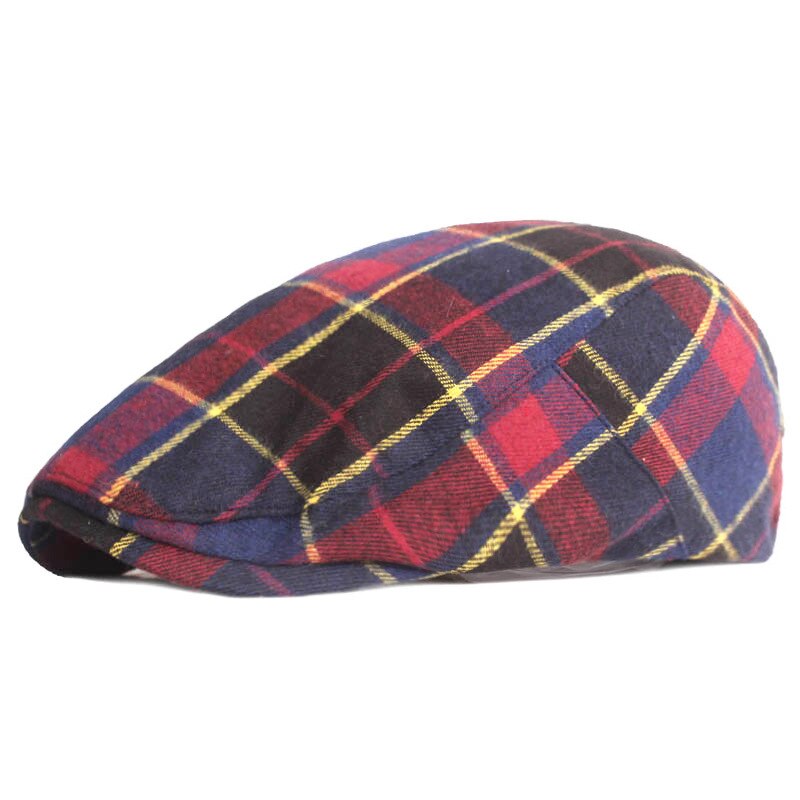 Spring Summer Peaky Blinders Caps for Women Men's Beret Newsboy Plaid French Style Outdoor Sun Hat Visors Casquette Hats: Navy Blue