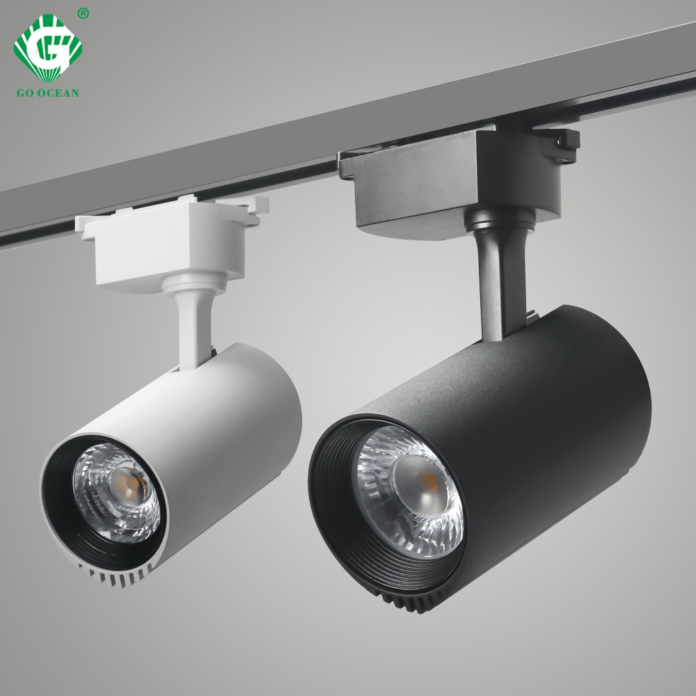30W Track Light Rail Spotlight Lamp Systeem LED Track Lichten Armaturen Aluminium Spot Lampen Schoenen Doek fruit Winkel Night verlichting
