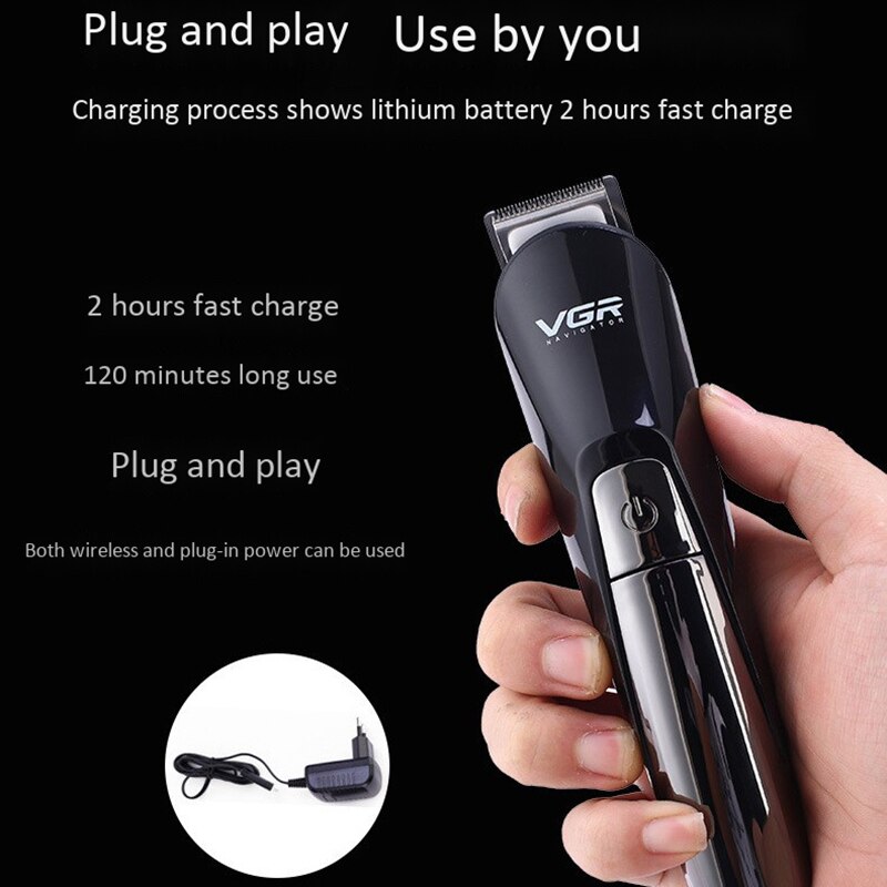 Vgr V-012 Professionele 6 In 1 Multifunctionele Tondeuse Trimmer Elektrische Baard Trimmer Borstel Oplaadbare Tondeuse Cut