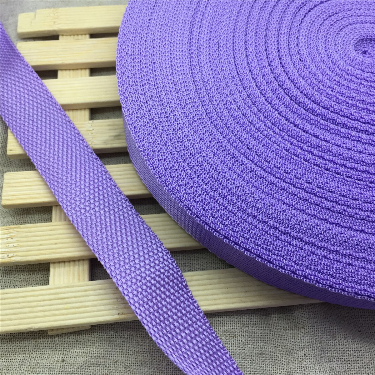 10 Yards/Roll 30mm Wide Strap Nylon Webbing knapsack Strapping Bags Crafts: Light Purple