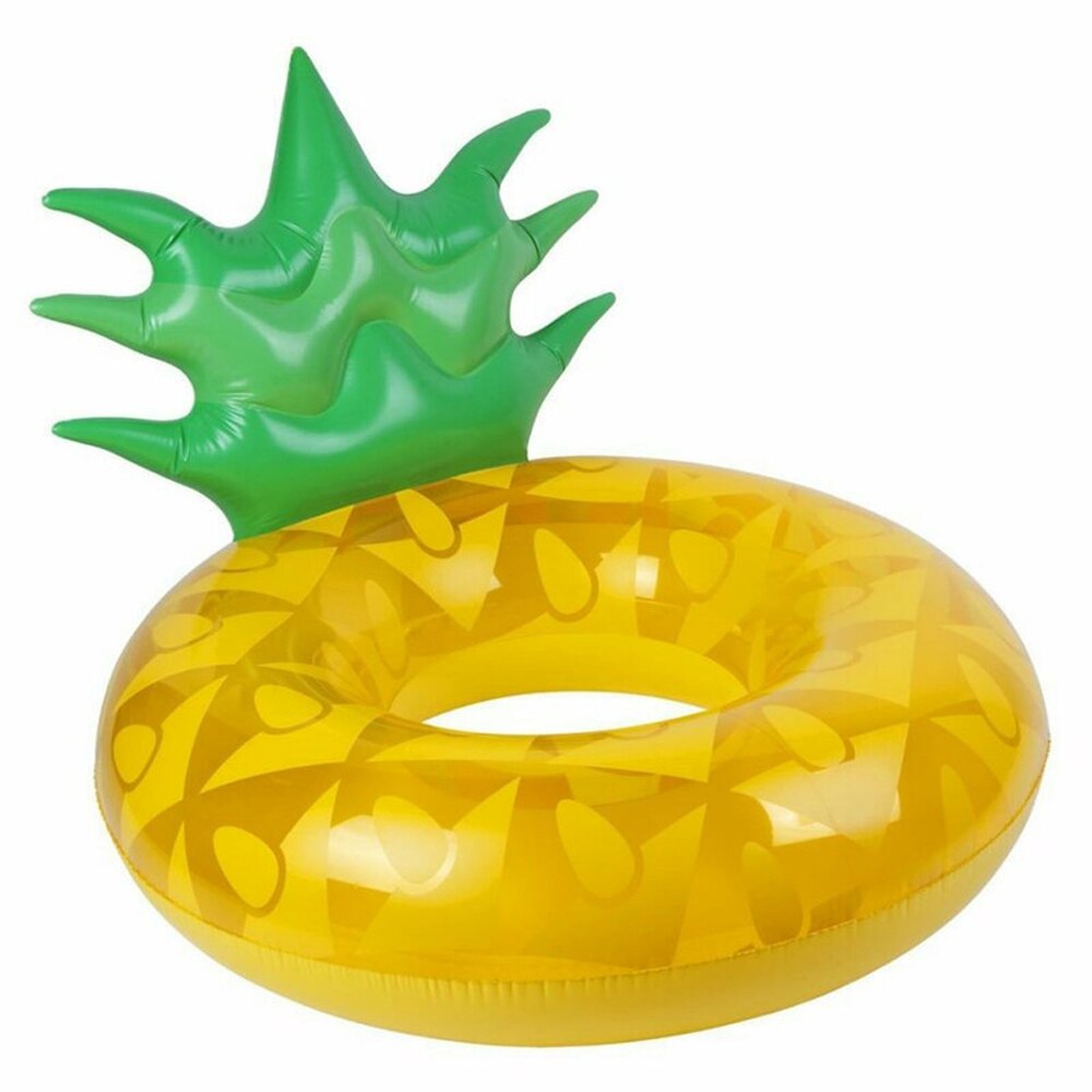 Anillo inflable de 180cm para niños y adultos, flotador de piscina de piña, asiento flotante, juguete de de piscina en la playa