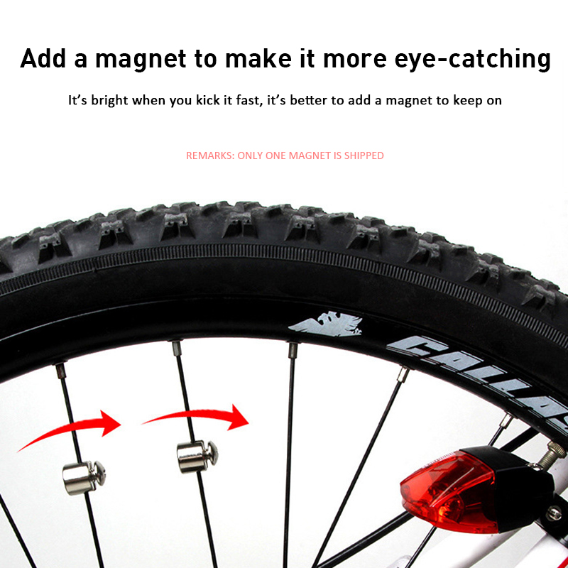 Elektro magnetische Induktion Fahrrad Rücklicht selbst angetriebene wasserdichte LED Fahrrad Licht Magnet Rücklicht MTB Fahrrad Rücklichter LED