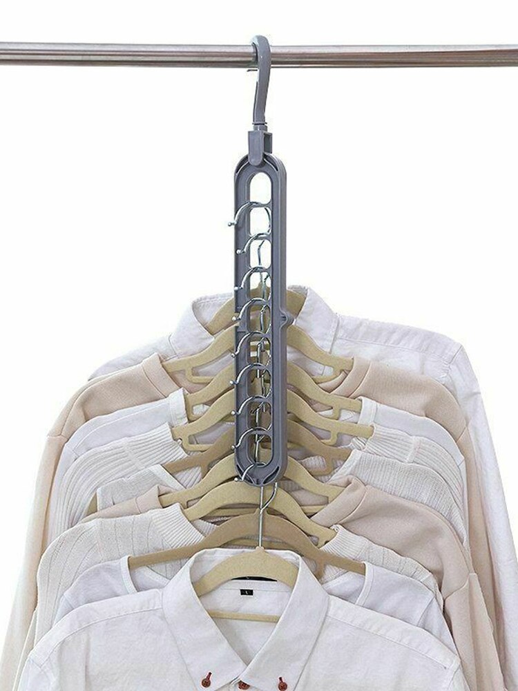 Multi-function Plastic Scarf Clothes Hangers Clothes Drying Rack Multi Port Support Circle Clothes Hanger Storage Racks