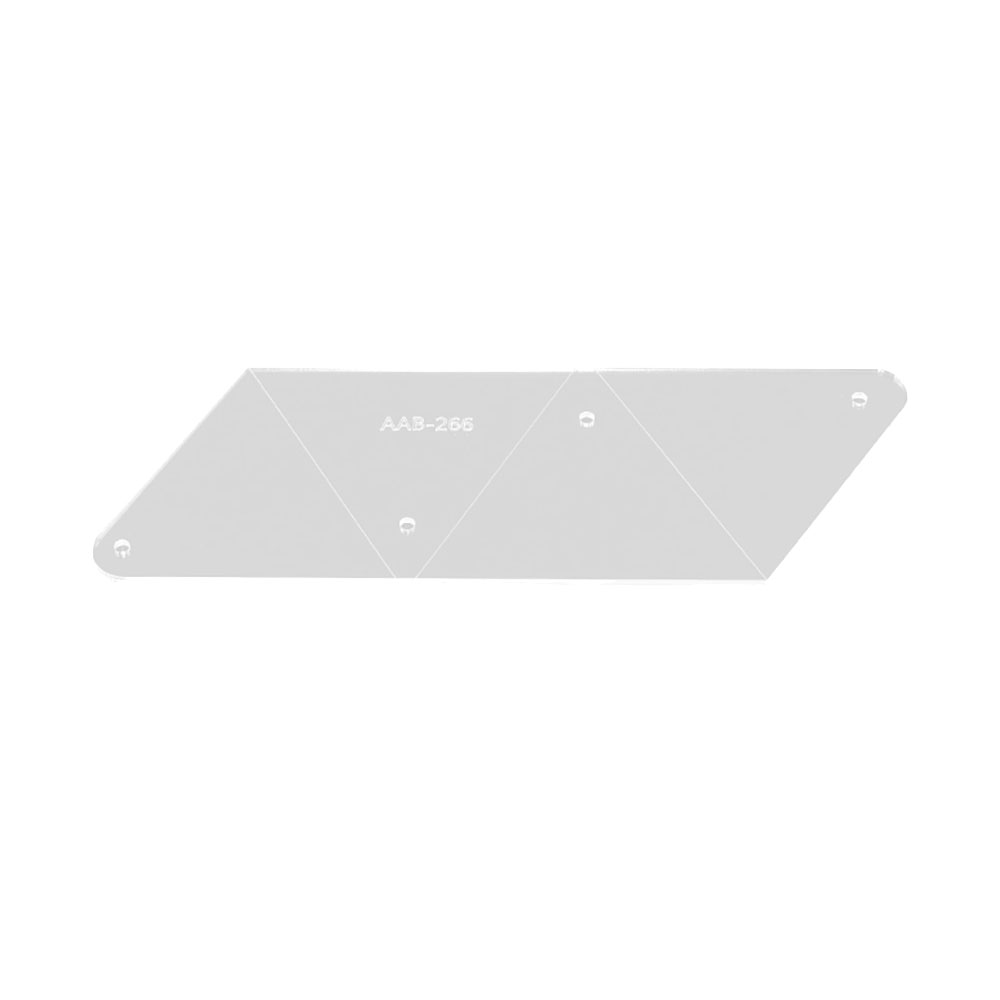 Lychee vida triangular en forma de monedero patrón de costura de cuero acrílico plantilla DIY hecho a mano leatcraft suministros