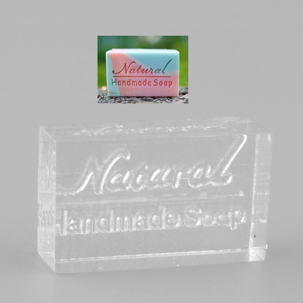 Moule acrylique naturel | Estampage à savon fait main, sceau, moule artisanal, bricolage