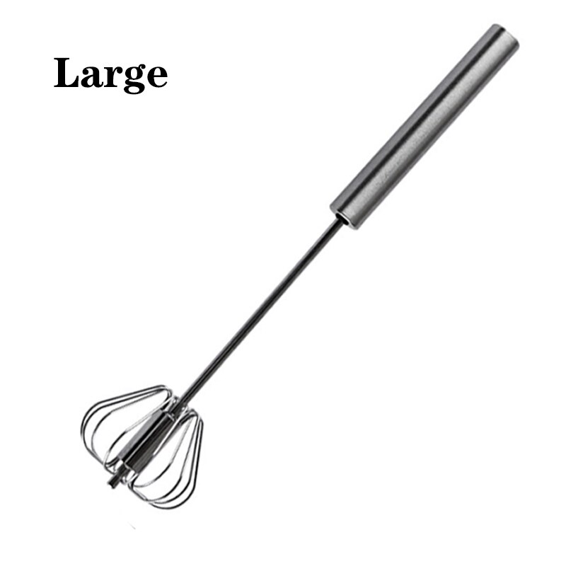 1 piece milk beverage coffee blender semi-automatic egg beater foamer foam handle blender practical kitchen cooking tool: large