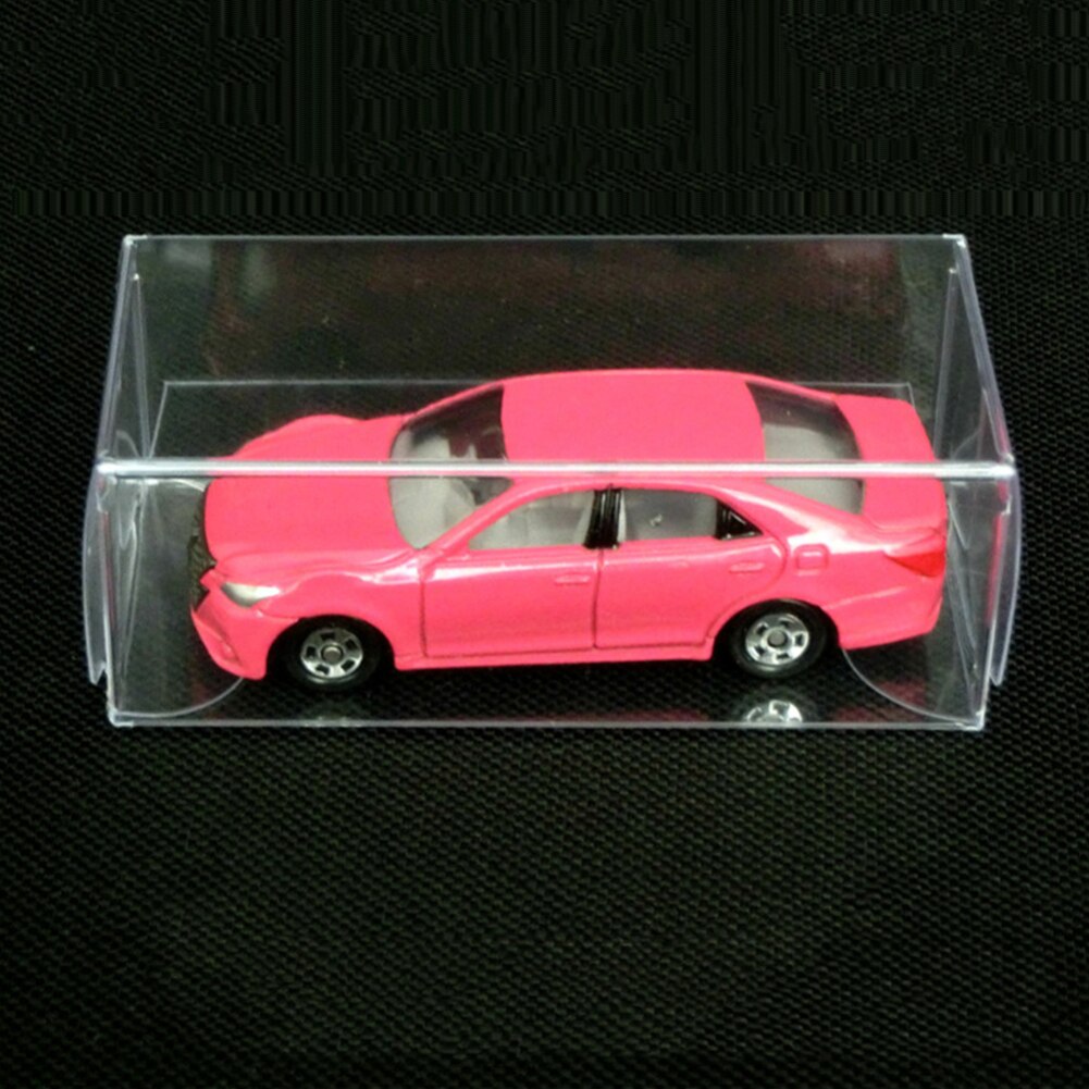 10 Pcs PVC Clear Toy Car Model 1/64 Dust Proof Display Protection Box