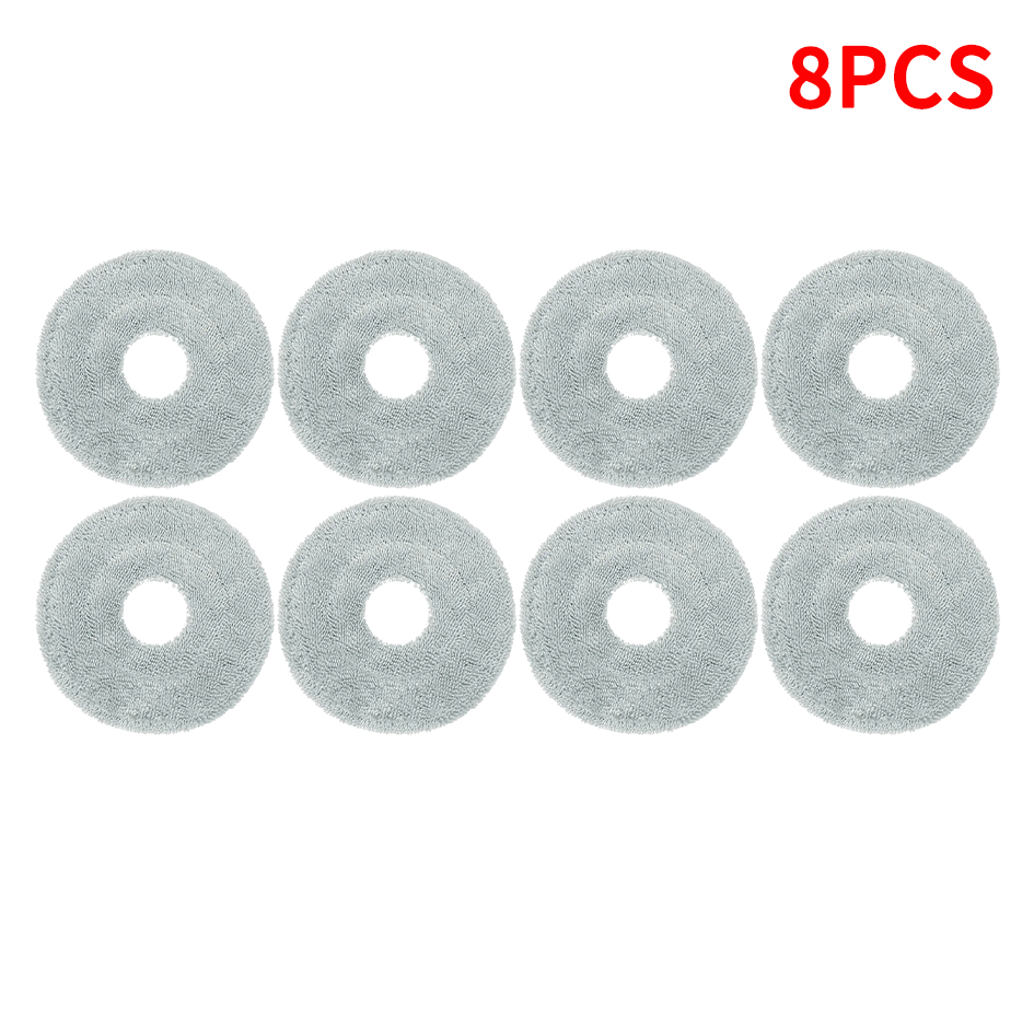 Para xiaomi robô vácuo s20 +/s10 plus/b108gl/b105 peças acessórios escova lateral principal filtro hepa mop pano substituição: Transparente