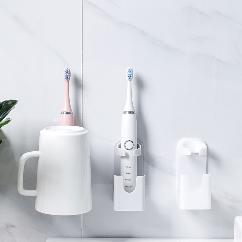 Electric Toothbrush Holder Wall-Mounted Traceless Stand Rack Toothbrush Organizer Space Saving Bathroom Accessories