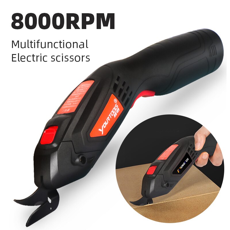 Multi-function Electric Scissors Hand-held Charging Tailor Scissors Cutting Machine Clothing Leather Electric Cutting Tool