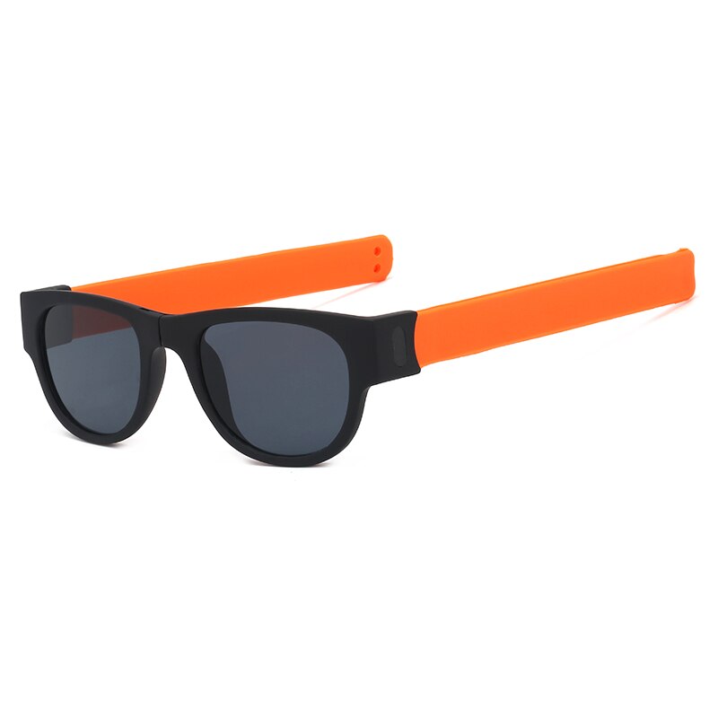 Mat Black Round Kids Sunglasses Brand little girl/boy Baby Child Glasses goggles Small face Suit For 2~6 age: orange