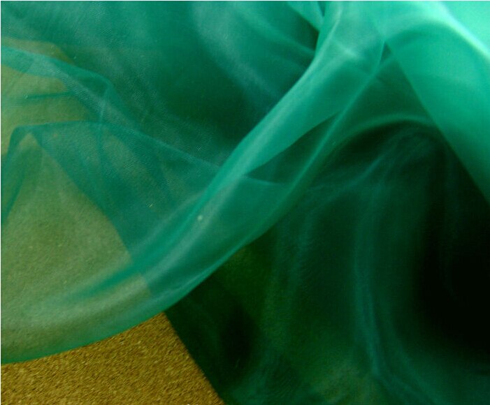 5 meter 150cm 59 " breed donkergroen organza glasgaren voile stof tule trouwjurk podiumvorm materialen  mm250