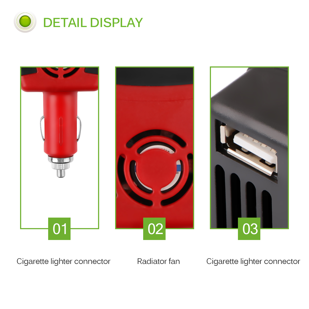 Onever 150w dc 12v til  ac 220v auto bil strømomformer bil spænding inverter adapter oplader usb opladning bil elektronisk tilbehør