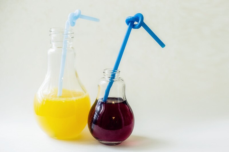 Light Bulb Shaped Glass Bottle Novelty Drinking Glasses Party Favors for Drinks Beers Cocktails