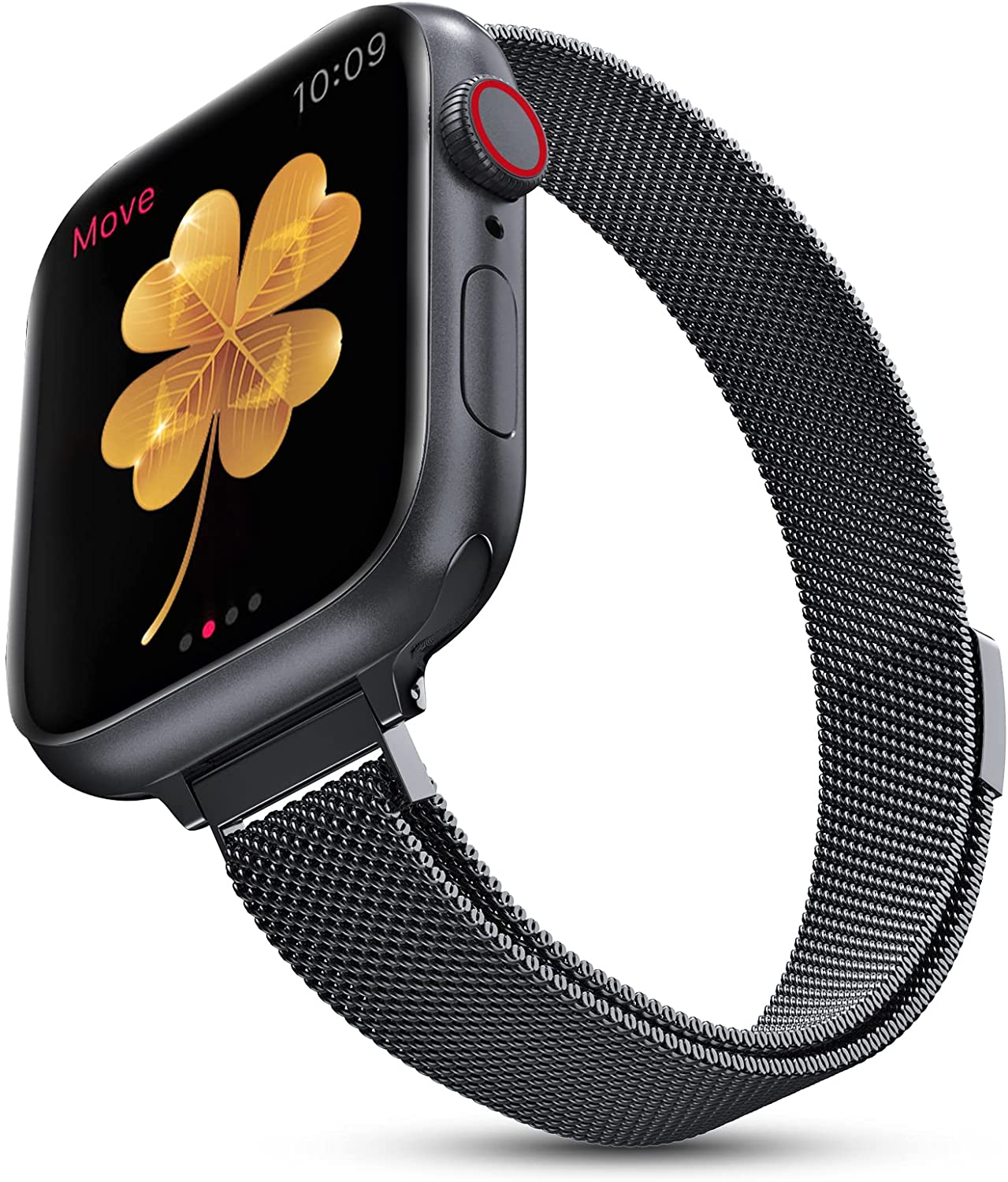 Milanesiskt öglearmband för apple watch-band 40mm 44mm 41mm 45mm 42mm 49mm 38mm slimt armband iwatch-serien 3 5 4 6 se 7 8 ultra 2 9: Lazurit / 22mm