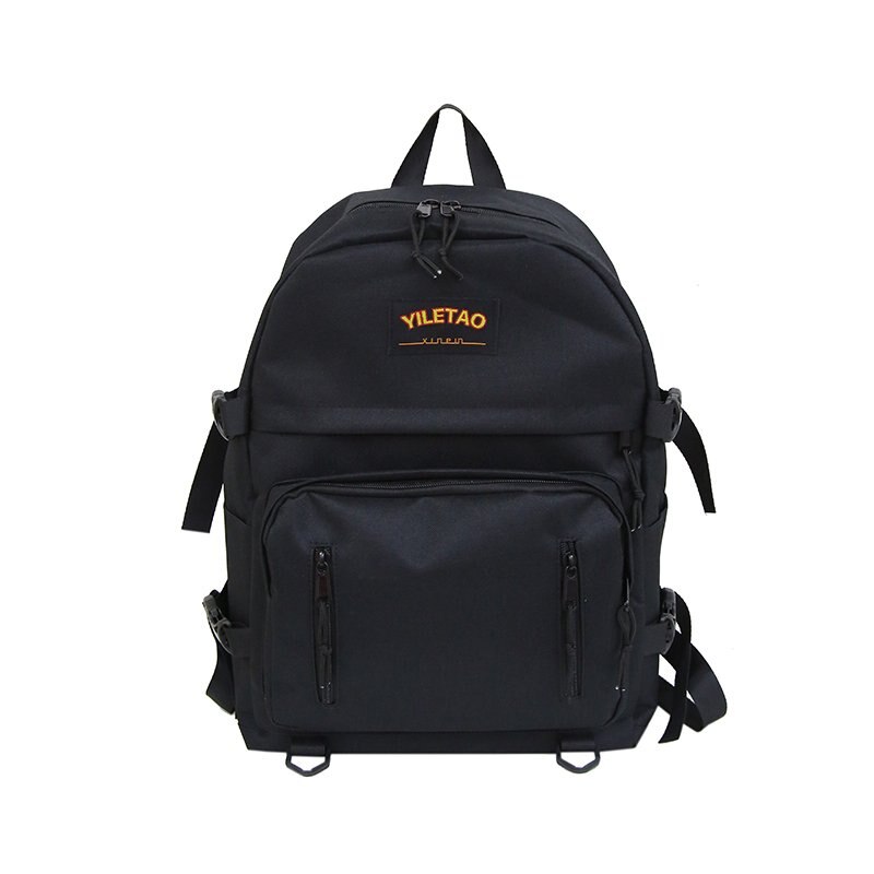 Big Capacity School Bags for Teenage Girls Boys Casual College School Backpack Men Women Bookbags Teen Campus Bagpack Nylon: Black