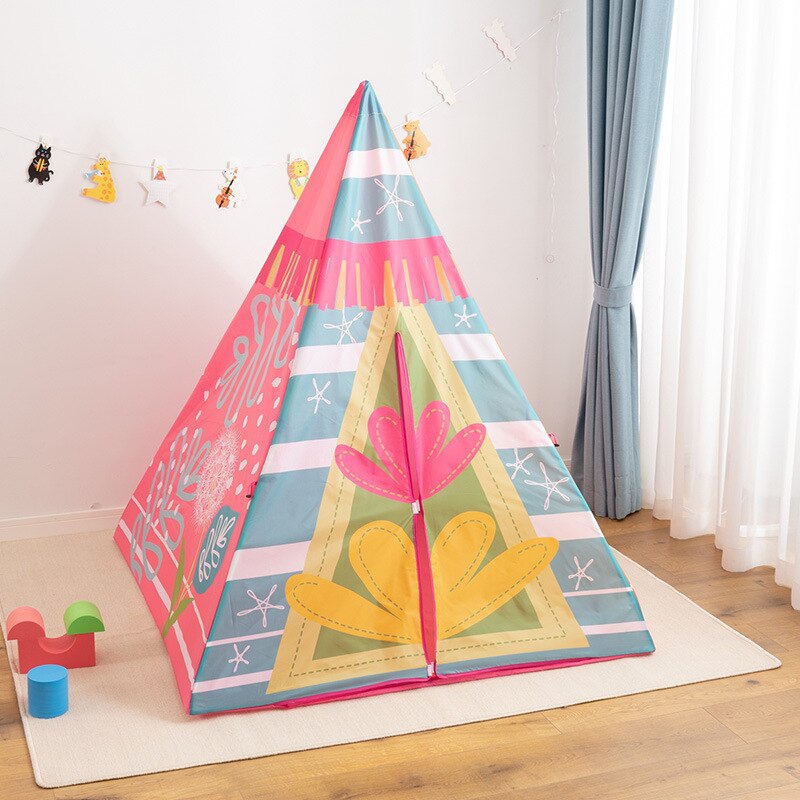 160CM Children's Toys Kids Tent Camping Toy Tents House for Girl Boutiques of Campaign Toy Child Tipi Indian Indoor Outdoor Tent: bud