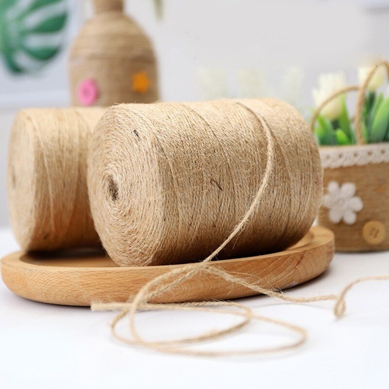 500meters 2mm Wide Jute Twine Natural Jute String for Artworks, DIY Crafts Wrapping Twine