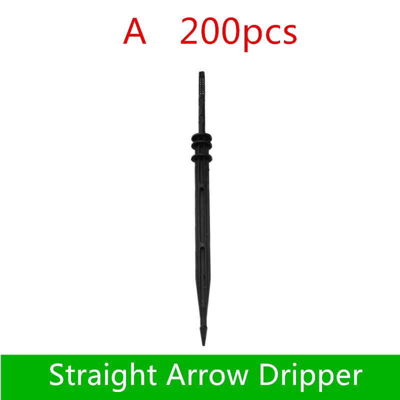 200PCS Elbow Arrow Dripper Mini-Stake For Potted Plant Watering Micro Irrigation Drip Fittings