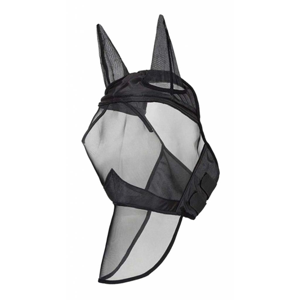 Horse Fly Mask, Standard with Ears and Nose, Equestrian Equipment Supplies