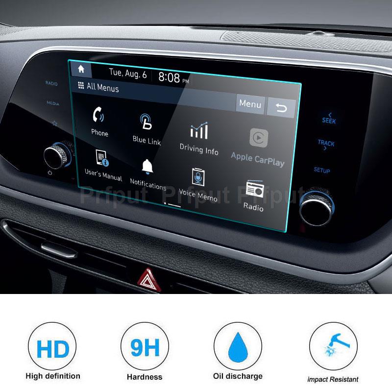 Tempered Glass Screen Protector For Kia Sonata DN8 8 Inch Car infotainment Multimedia Radio GPS Interior Sticker