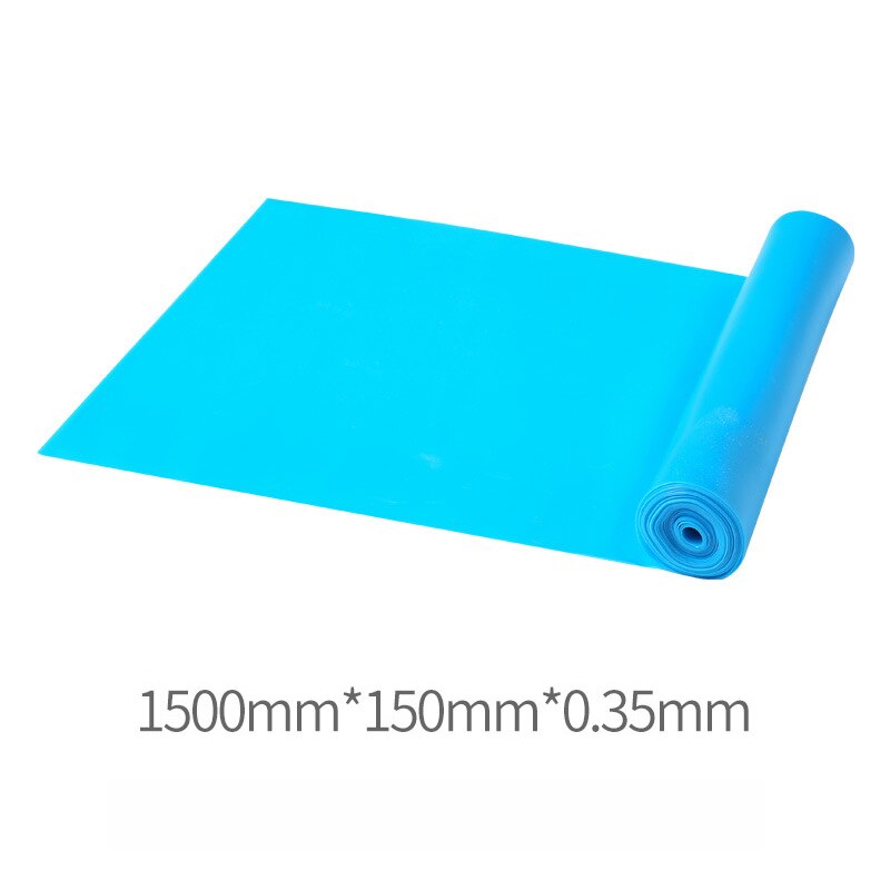 Yoga elastische band, hoge elasticiteit, bodybuilding, veilige rubberen yoga elastische band, 150cm weerstandsbanden, trainingselastische riem: Blauw