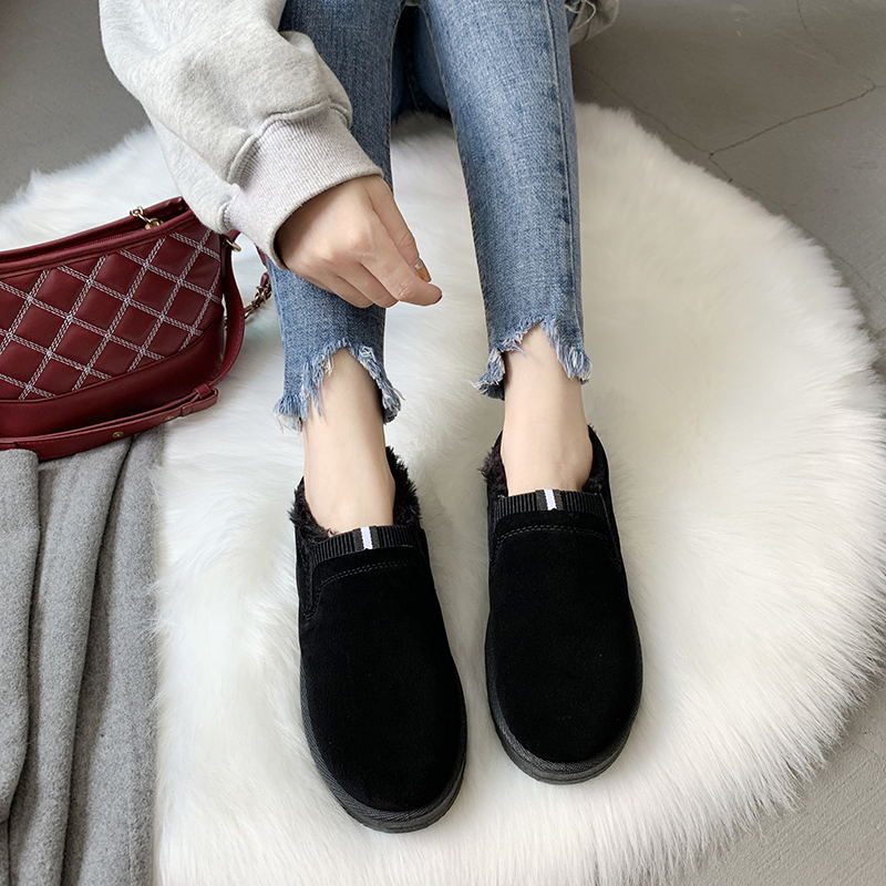 Pels kvinner for sko plysj holde varmen flate sko kvinner casual spenne loafers pelssko kvinne zapatos de mujer dame bomullssko