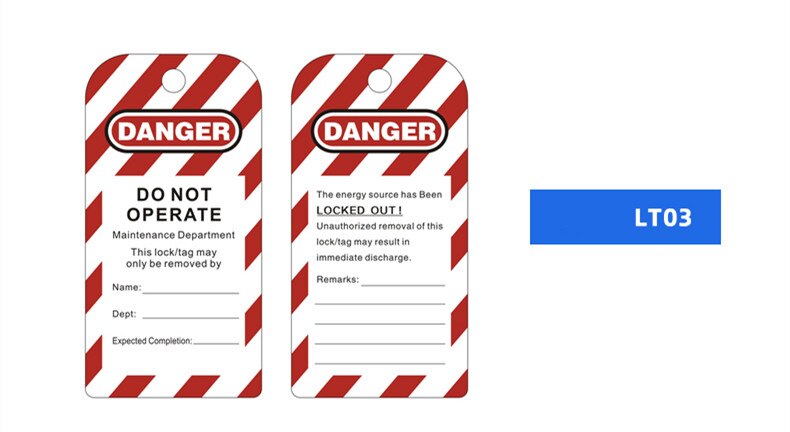 waterproof inspection lockout tag , padlock tagout do not operate maintenance label tagout 10pcs/lot: LT03